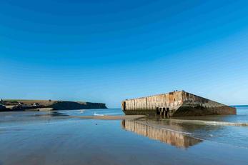 Cap sur les plages du Débarquement, Arromanches (Calvados)
